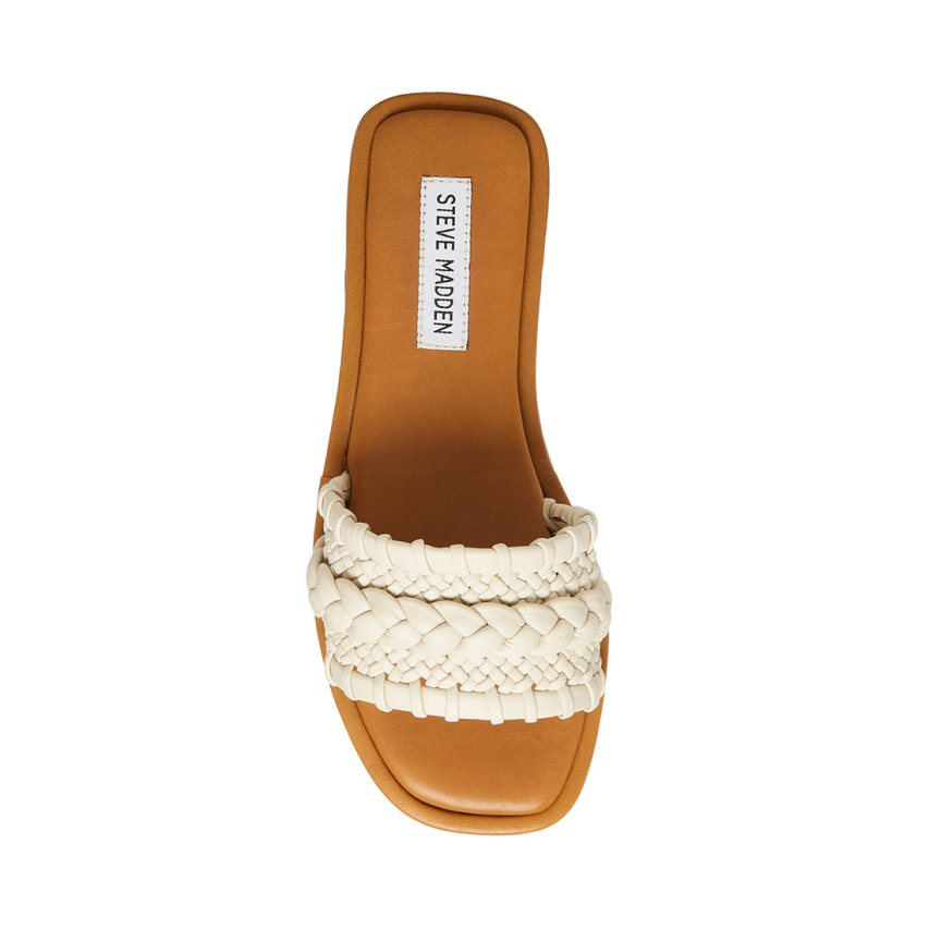 Sandalias de Diapositivas Steve Madden Genevie Mujer Blancas | ES OG09S1